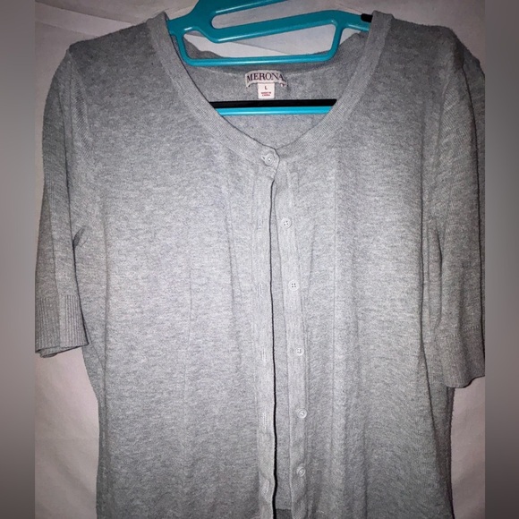 Merona Light Gray Knit Sweater - Picture 4 of 6